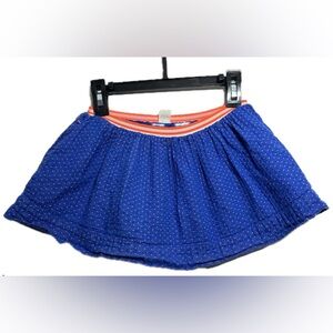 Crewcuts Blue Polka Dot Mini Skirt - size 3